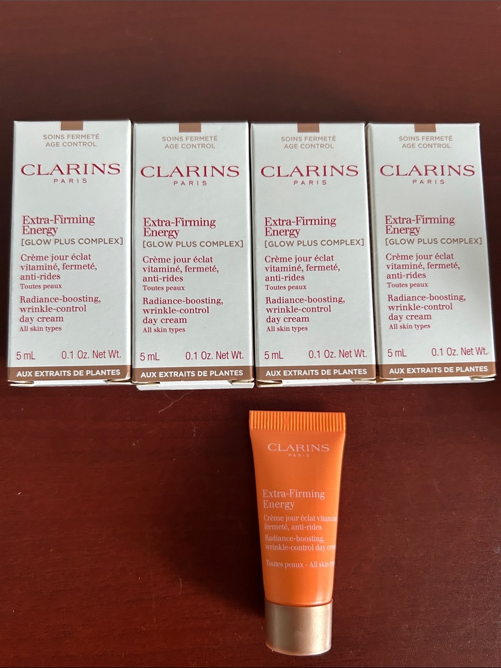 5mlx4 Clarins extra firming energy day cream